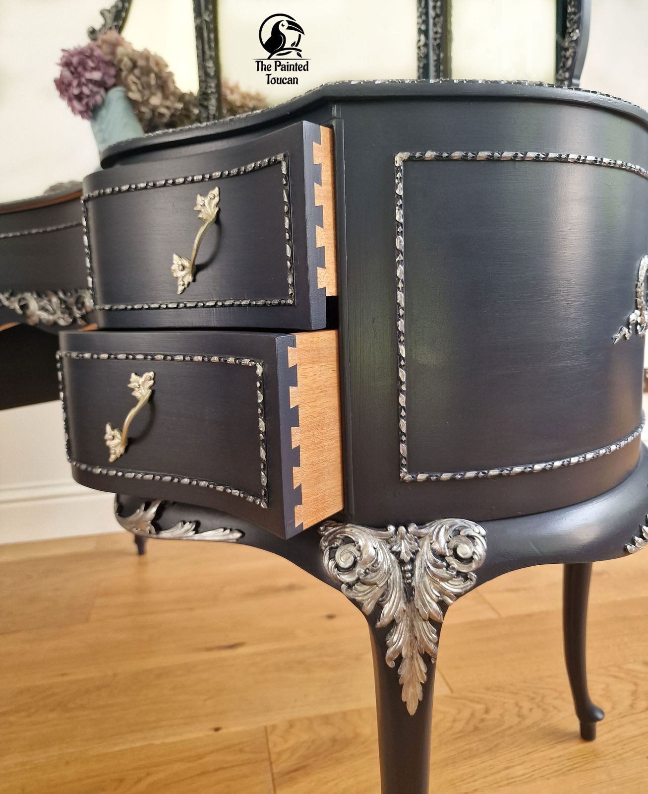 Navy Vintage Olympus Dressing Table photo furniture