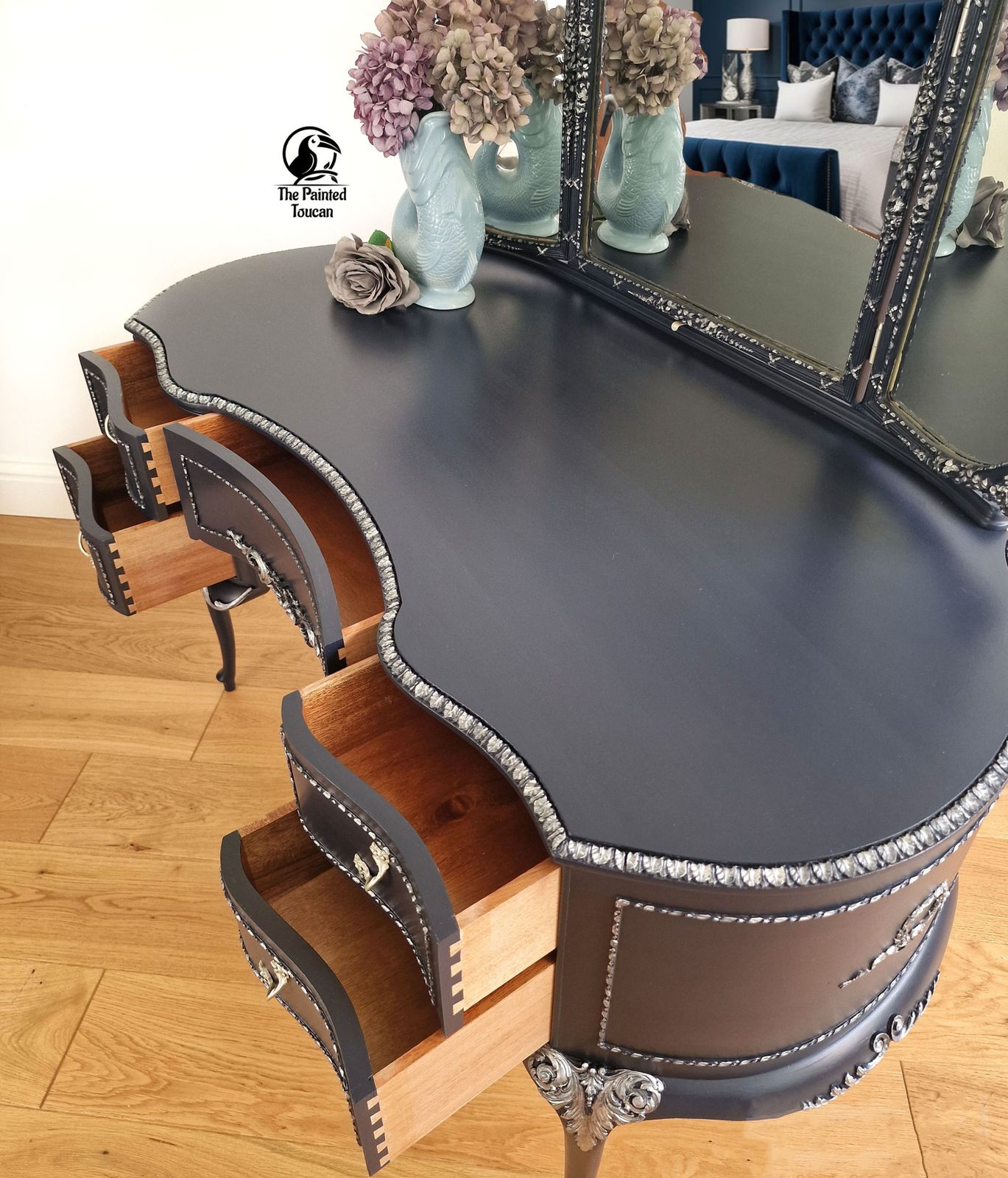 Navy Vintage Olympus Dressing Table photo buy