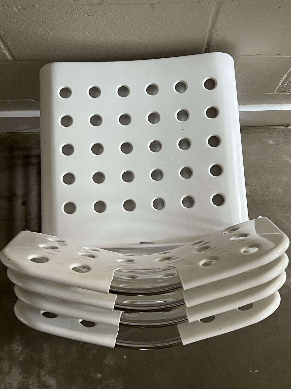 Furniture Rodney Kinsman White "Omstak" Chair For Mauro Minini, Purchased From Habitat photo