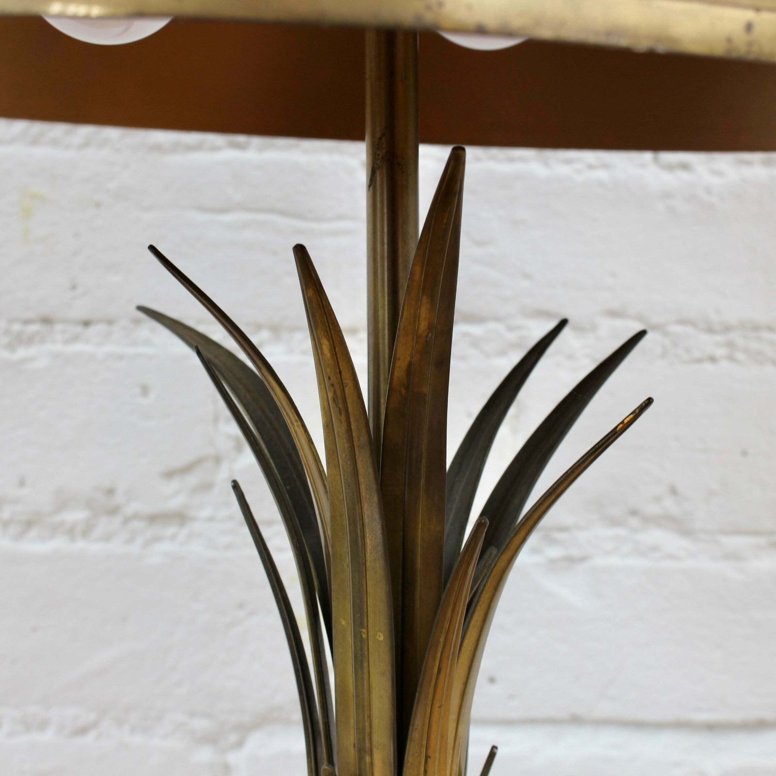 Vintage French Table Lamp Inspired By Nature Attributed To Maison Charles (Circa 1970s) photo vintage