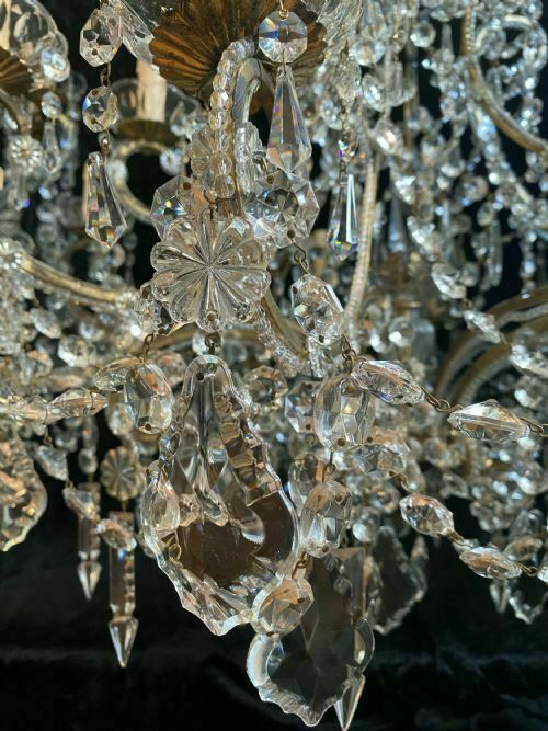 A Large Pair Of Eighteen Light Florentine Antique Chandeliers photo buy