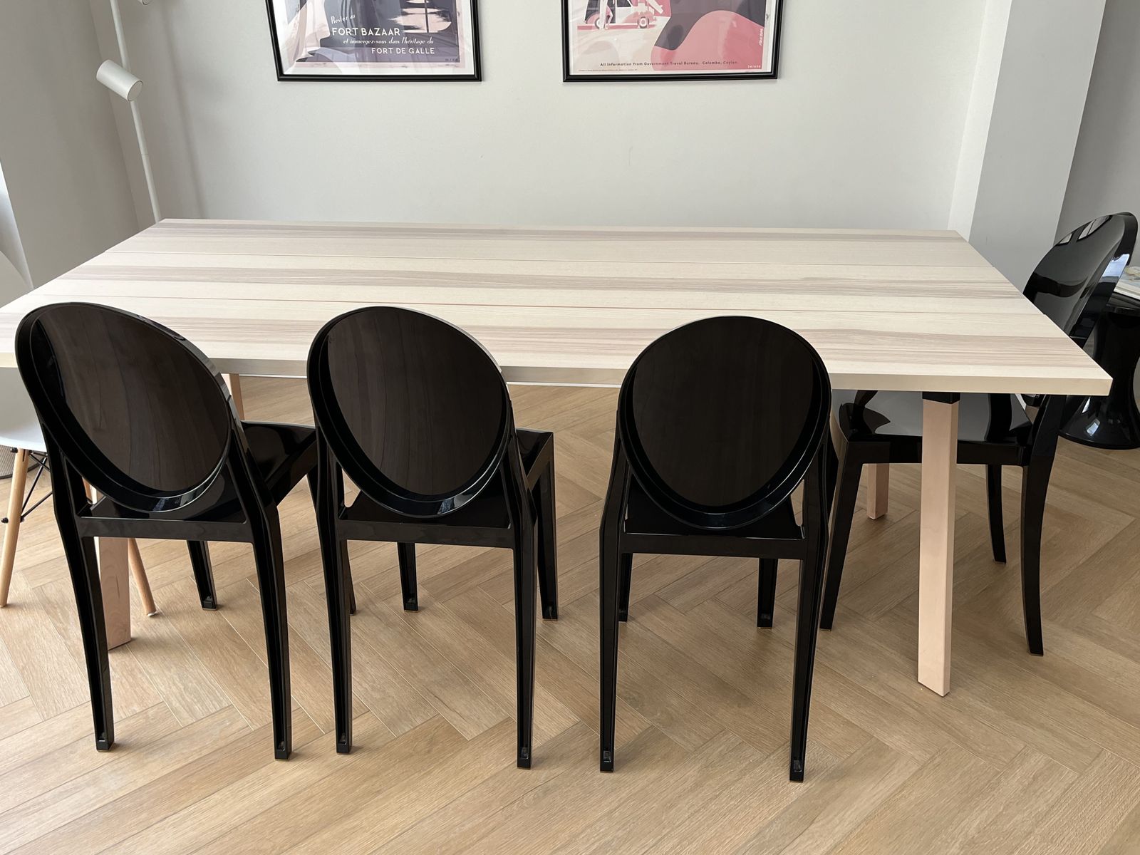 Set Of 4 Kartell Victoria Ghost Chairs photo for sale