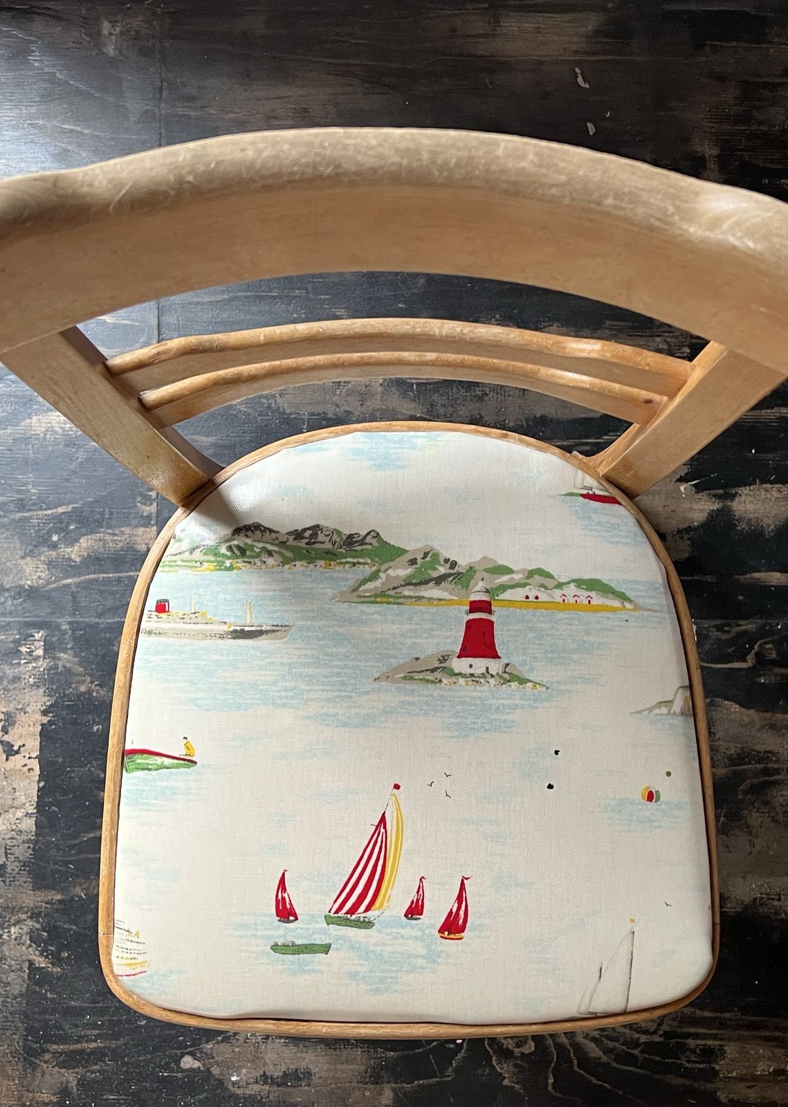 Mid Century 1960'w Kitchen Dining Chairs With Kath Kidtson Fabric photo Furniture