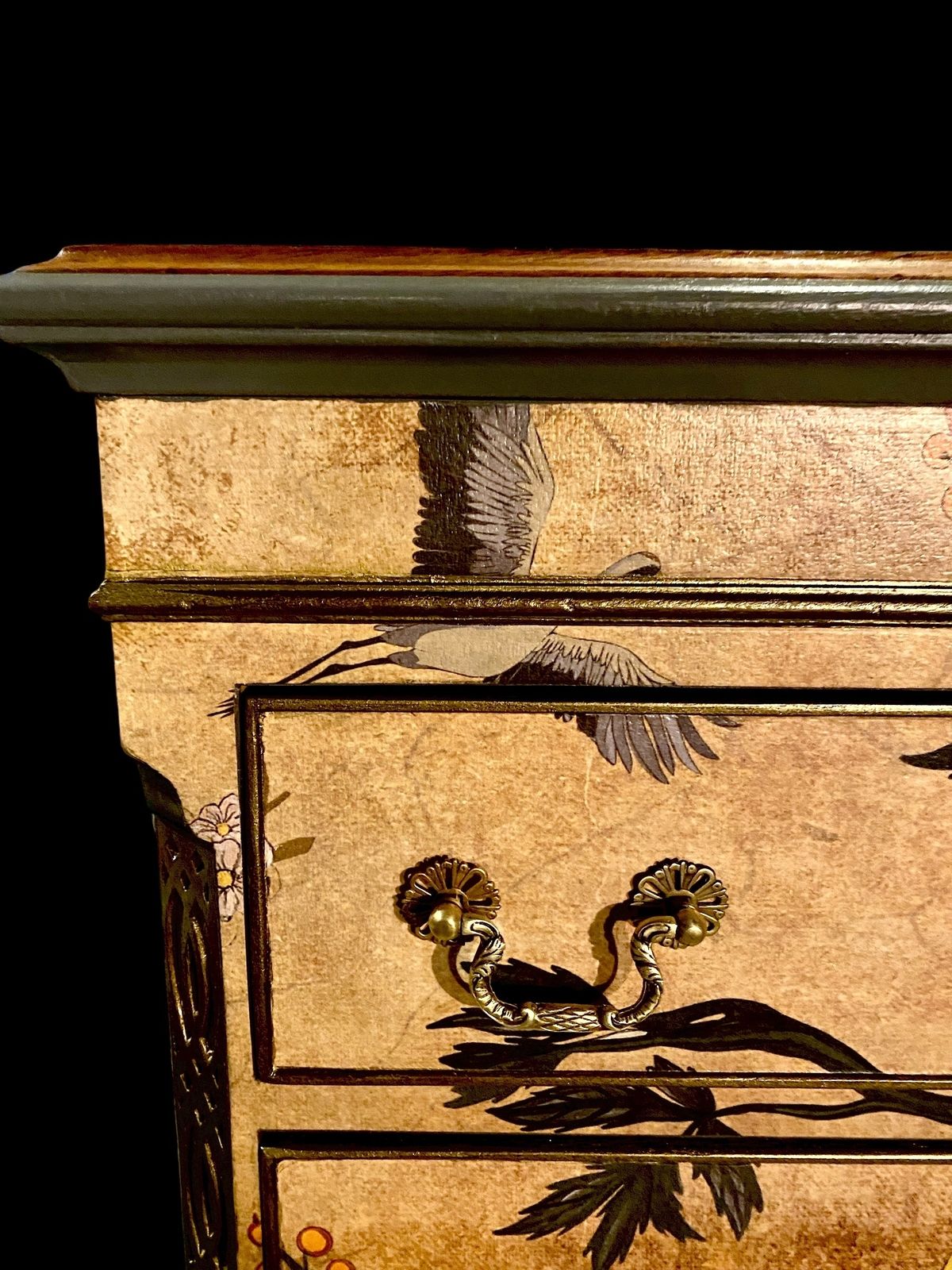 Oriental Chest Of Drawers, 1950s photo vintage