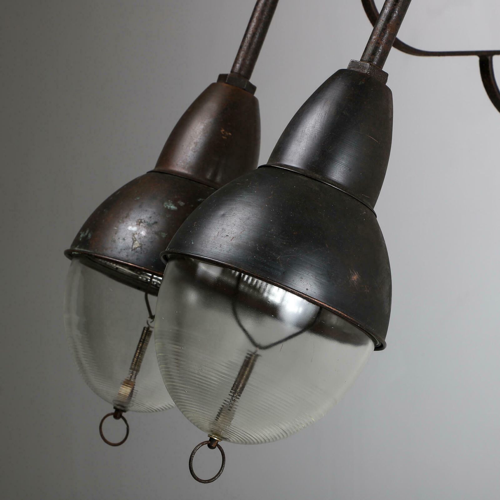 Industrial Copper Holophane Wall Lights photo buy