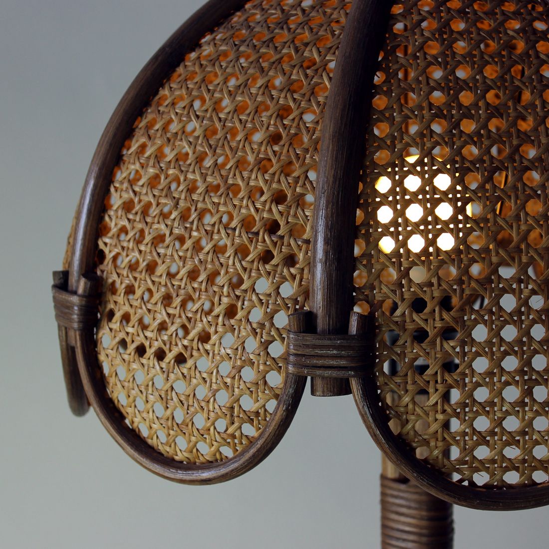 photo furniture Freestanding Floor Lamp In Bamboo, Czech Republic 1990s