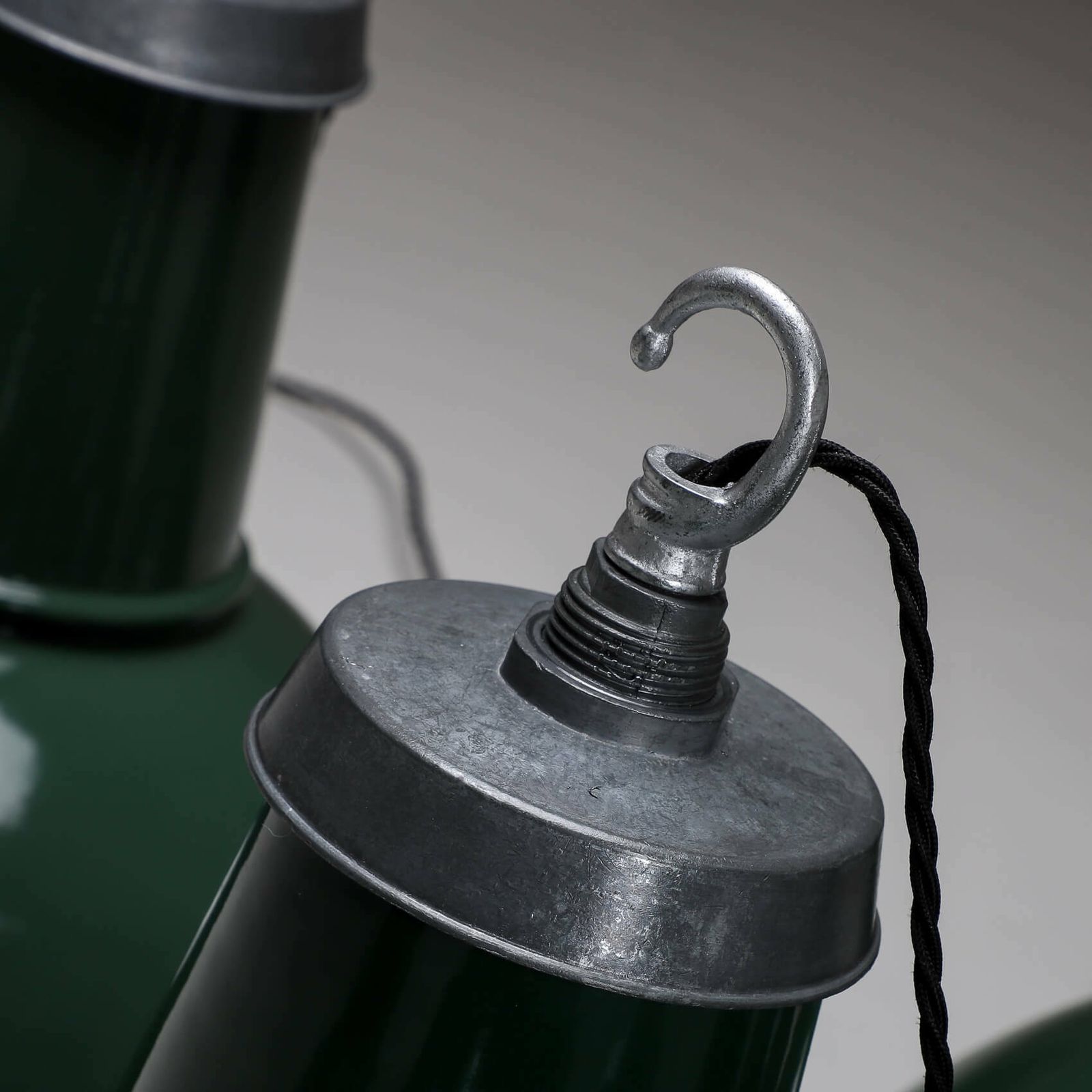 Large Industrial Green Enamel Pendant Light By Crossland – 7 Available photo 285.0