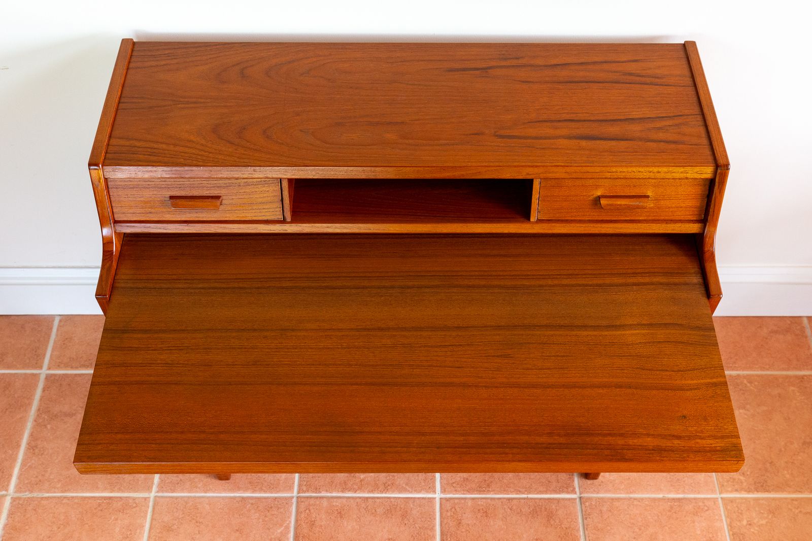 Arne Wahl Iversen Bureau Desk Secretaire Danish Mid Century Teak 1960s Mcm Scandinavian Vinde Møbelfabrik S.Ideboard C.Onsole C.Abinet Computer D.Esk photo for sale