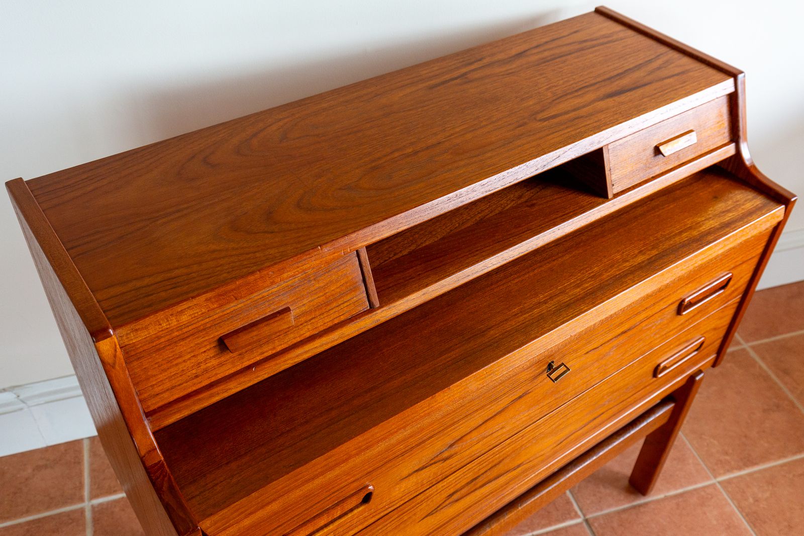 Furniture Arne Wahl Iversen Bureau Desk Secretaire Danish Mid Century Teak 1960s Mcm Scandinavian Vinde Møbelfabrik S.Ideboard C.Onsole C.Abinet Computer D.Esk photo