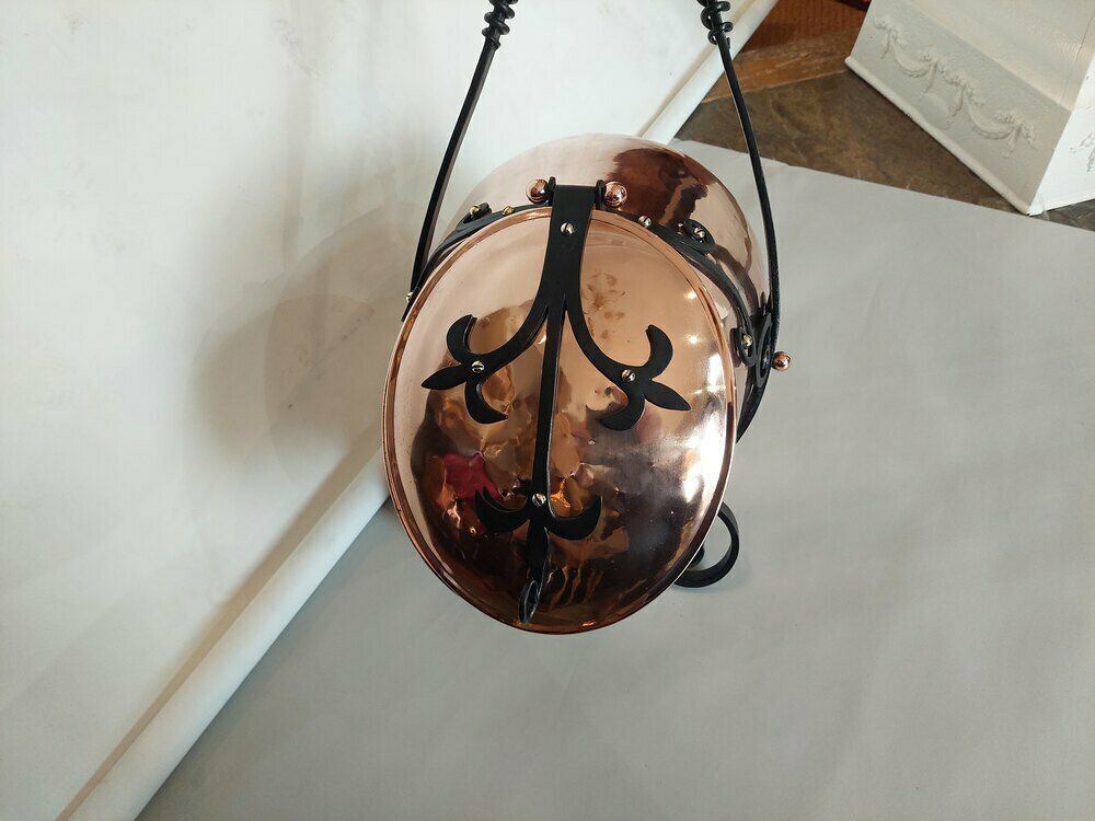 Arts & Crafts Copper And Wrought Iron Coal Receive photo furniture