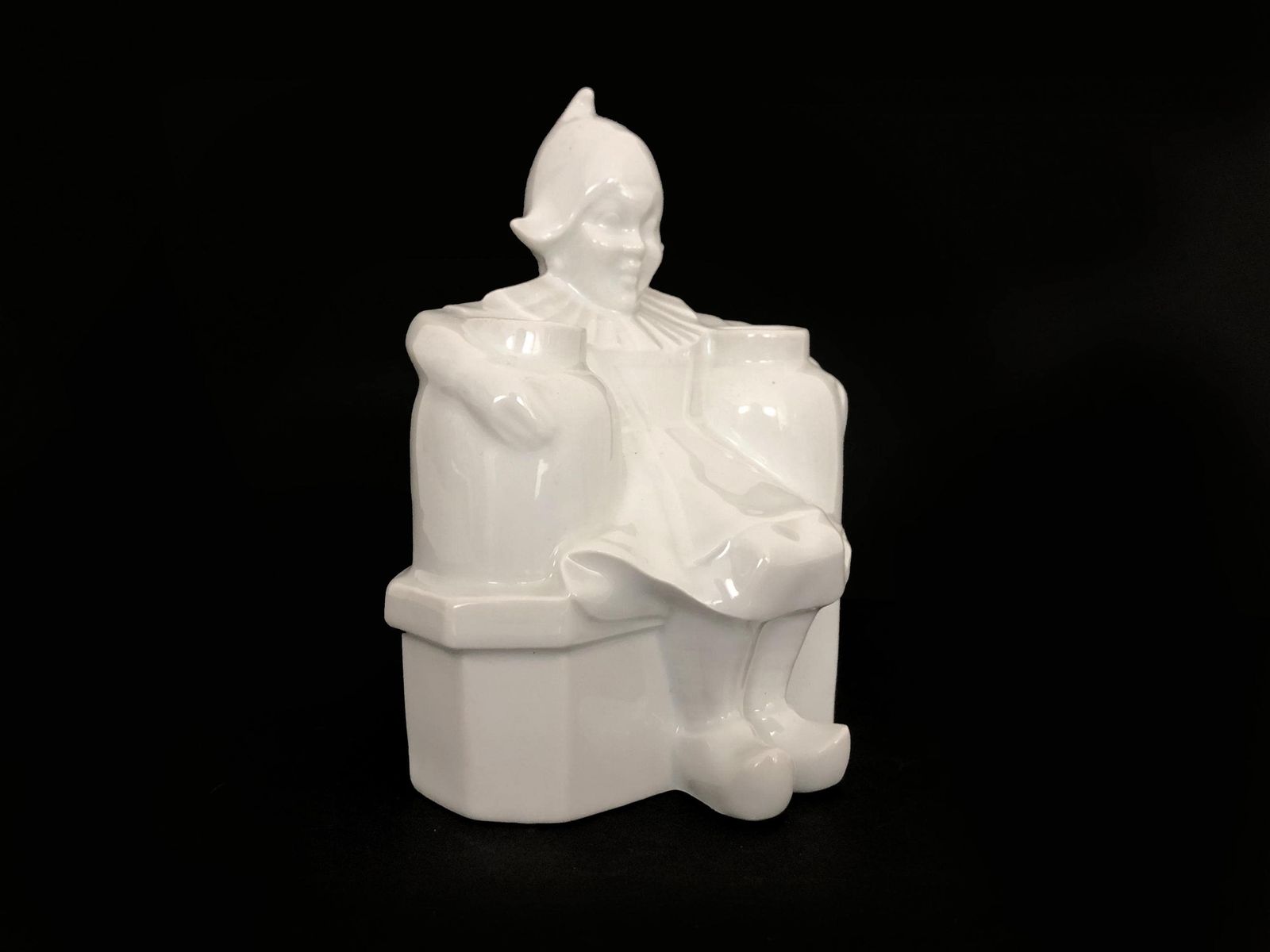Art Deco Night Light In Limoges Porcelain "Armand Godard" photo for sale