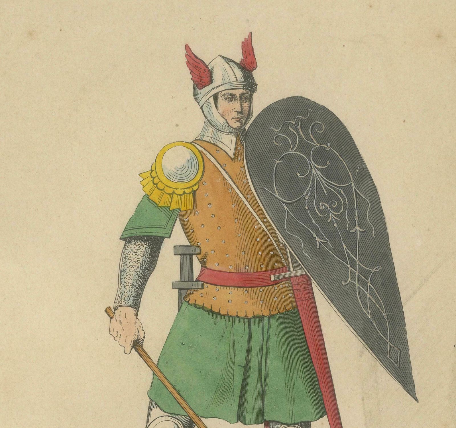 Vigilance In Arms A Renaissance Infantryman Prepared For Battle 1847 photo for sale