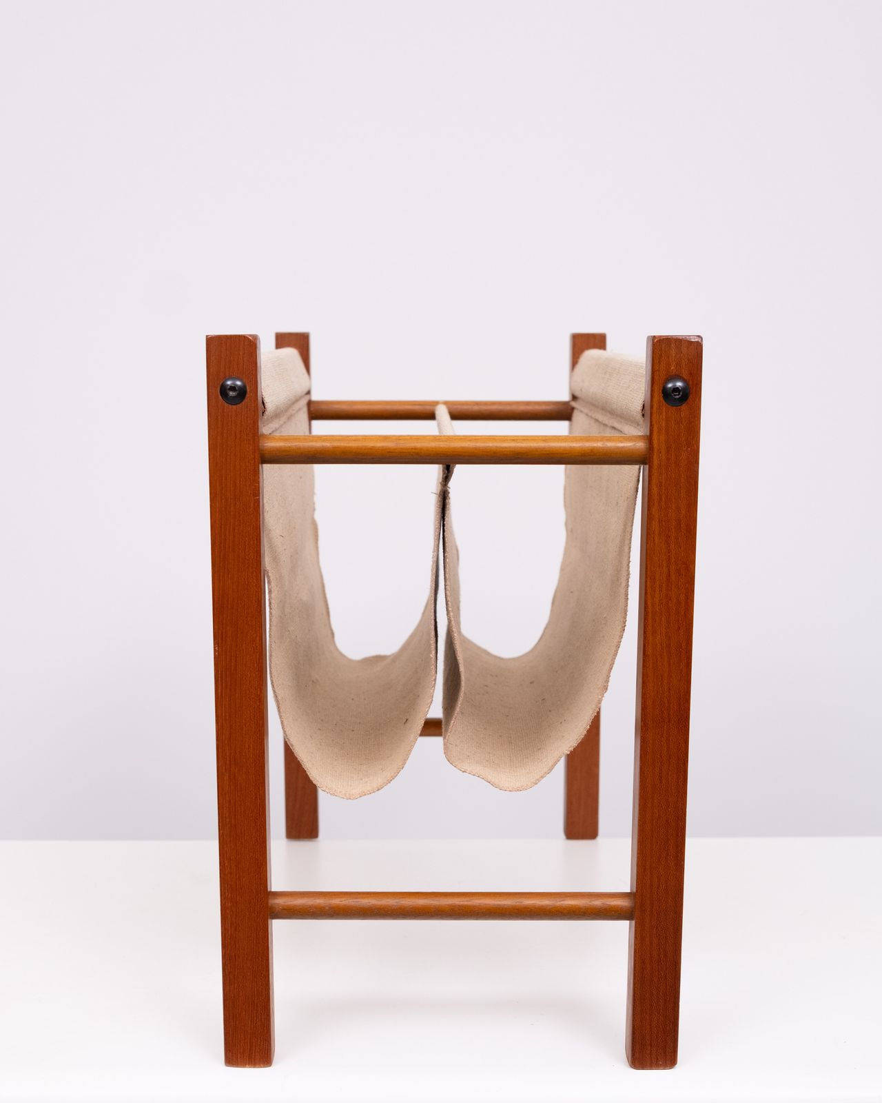 Scandinavian Teak Magazine Rack 1960s photo furniture