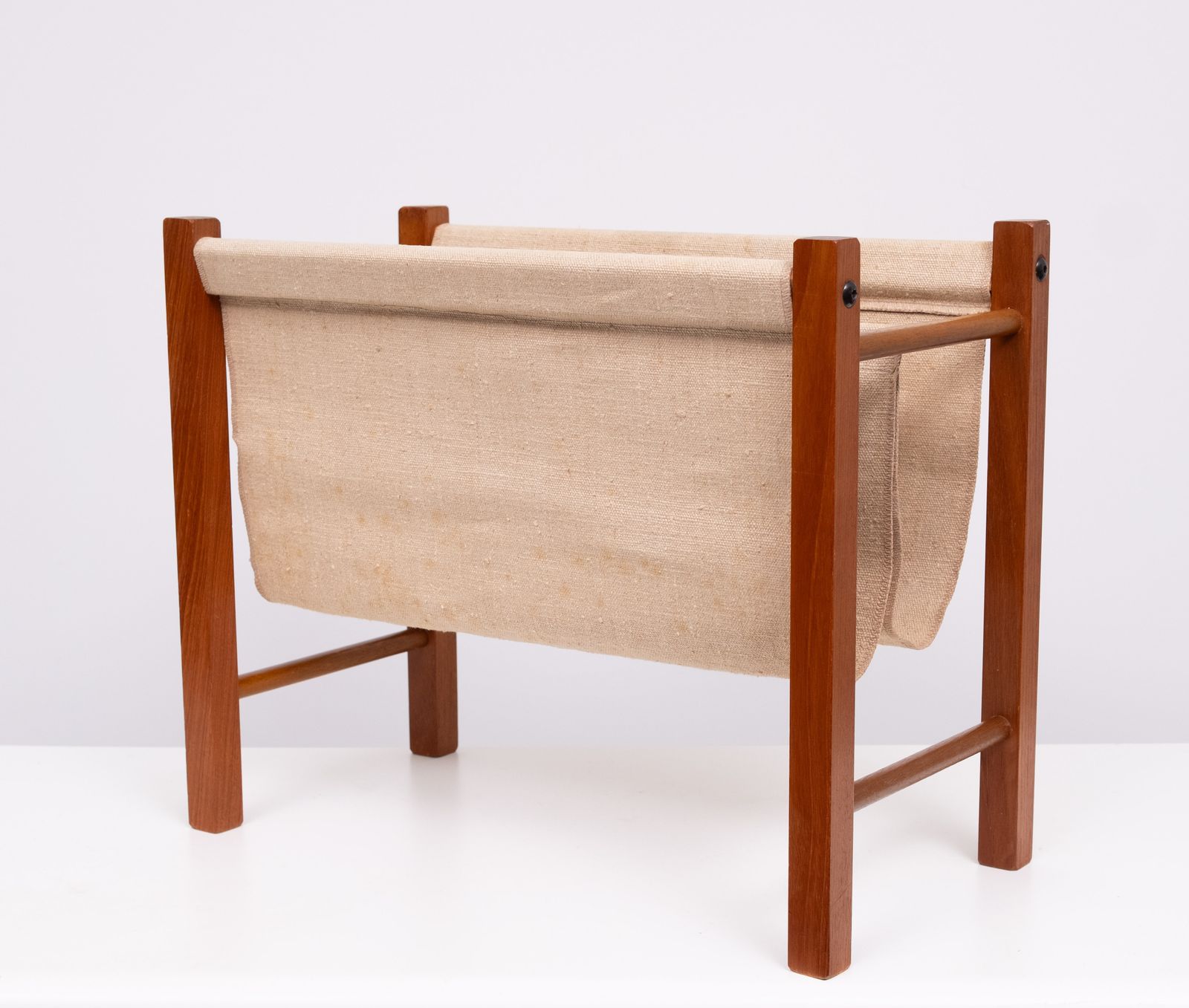 Scandinavian Teak Magazine Rack 1960s photo for sale