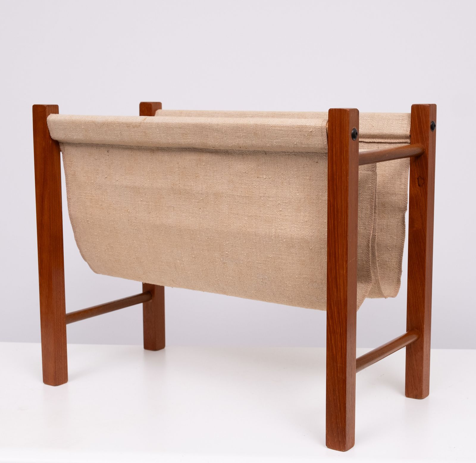 Scandinavian Teak Magazine Rack 1960s
