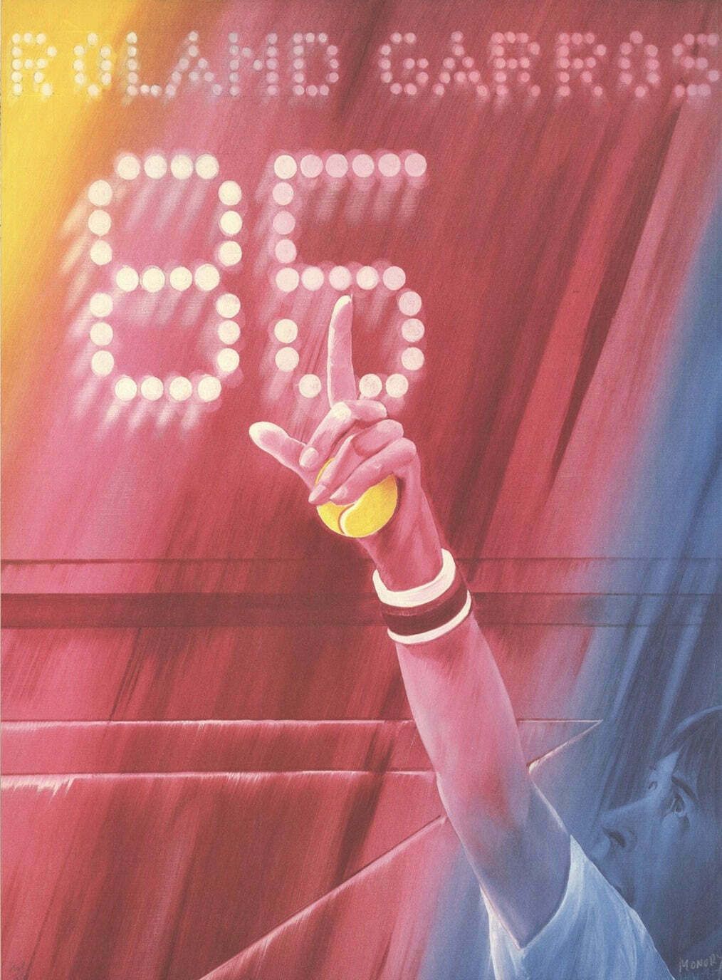 French Open Roland Garros 1985   Original Vintage Poster