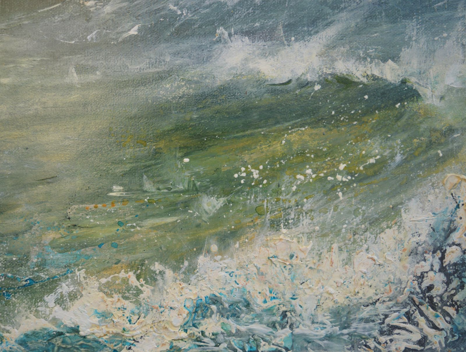 Sea Spray.  English Sea Scape By Penny Rumble photo for sale