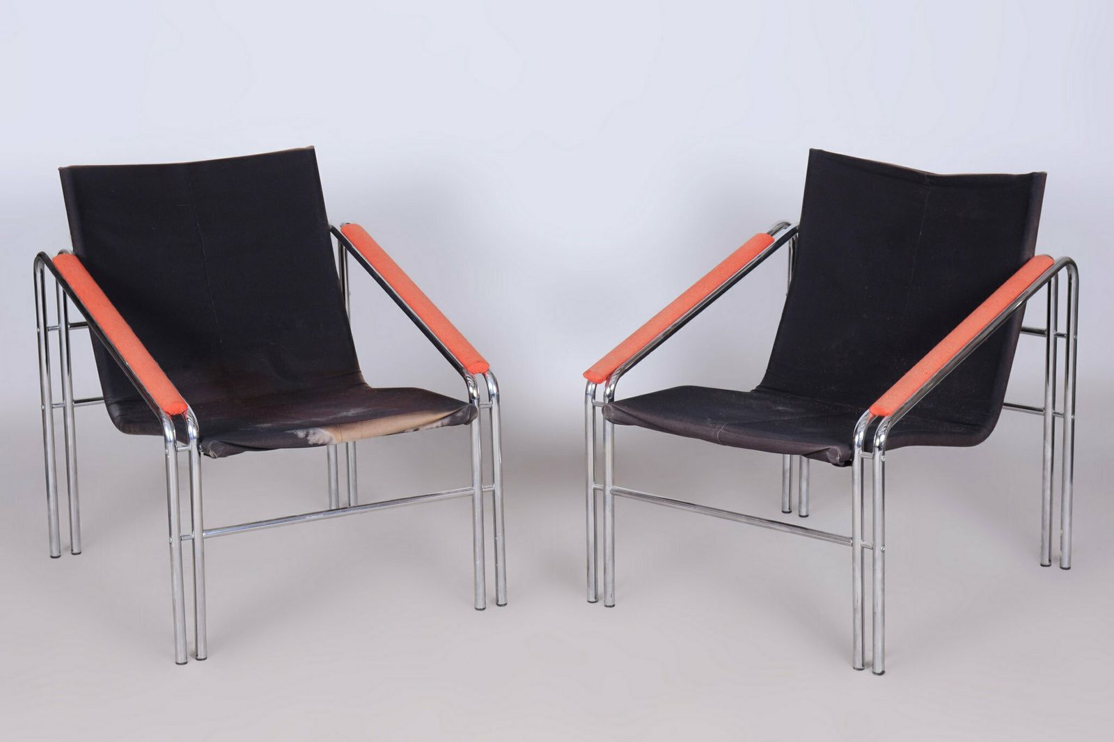 Furniture Original 20th Century Livingroom Set With Table, Chrome, Glass, Slovakia, 1970s photo