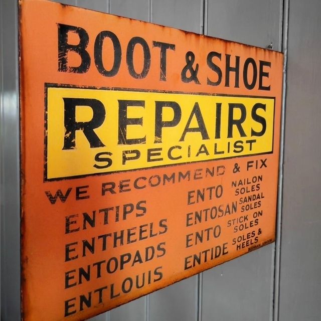 Antique Cobblers Flange Trade Sign photo 300.0