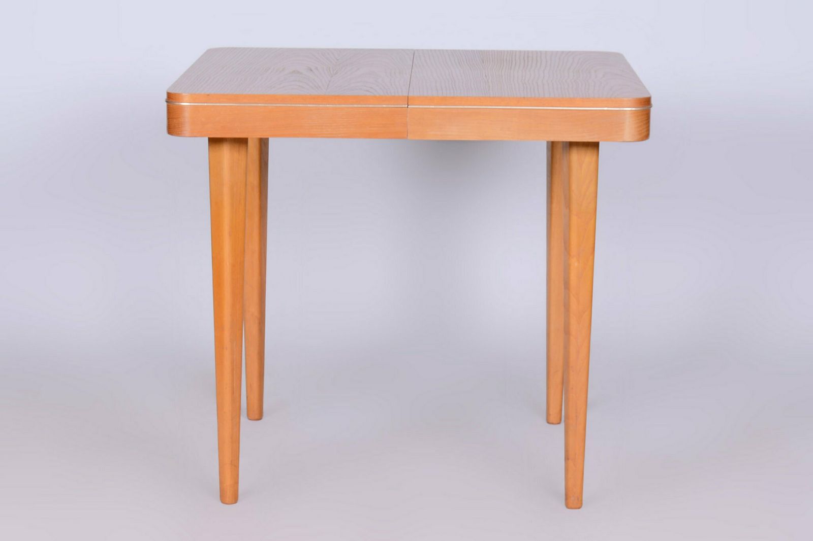 Original Mid Century Folding Table, By Jitona Sobeslav, Oak, Czech, 1950s photo for sale