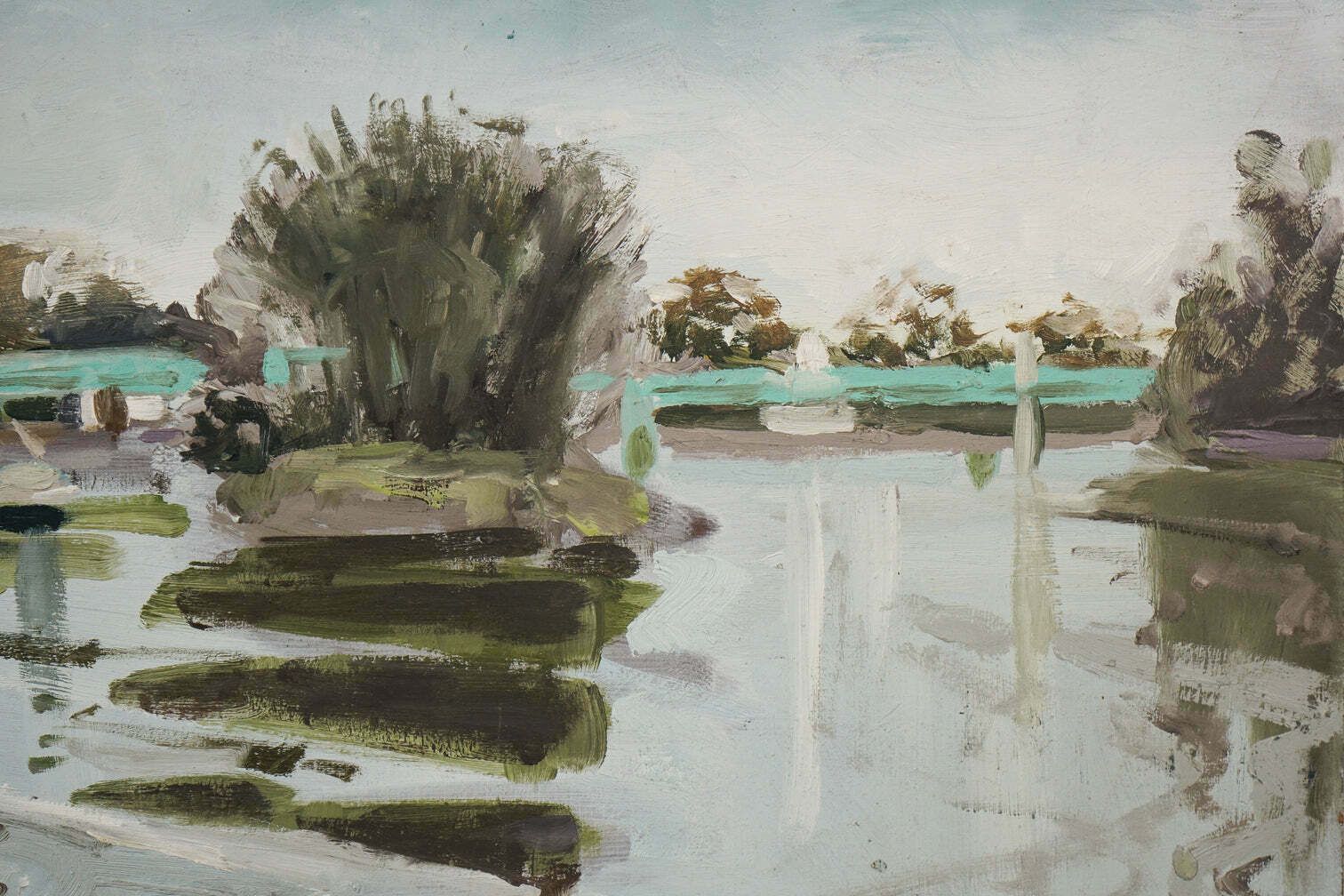 Strand On The Green   En Plein Air Oil Sketch photo 405.0
