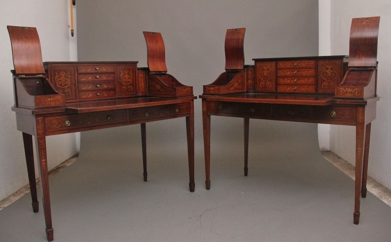 Pair Of Early 20th Century Mahogany Carlton House Desk’s photo for sale