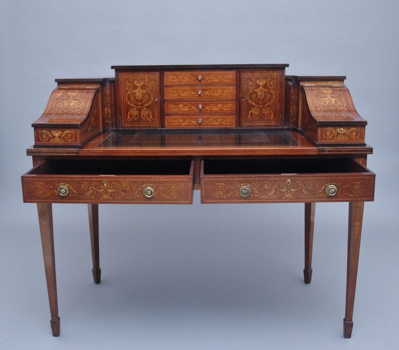 photo furniture Pair Of Early 20th Century Mahogany Carlton House Desk’s