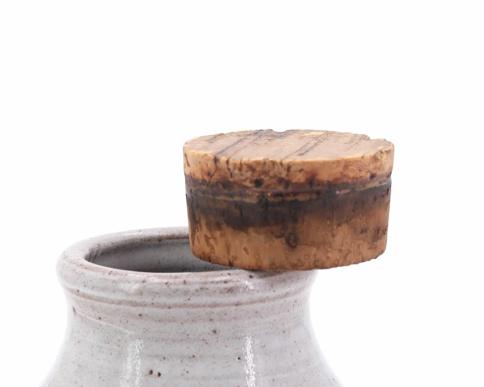 Franse keramische pot met kersen van Jeanne en Norbert Pierlot, Ratilly, Frankrijk, jaren 1960 / Kom grijs steengoed, Boho Chic, Country, Farmhouse photo Woonaccessoires