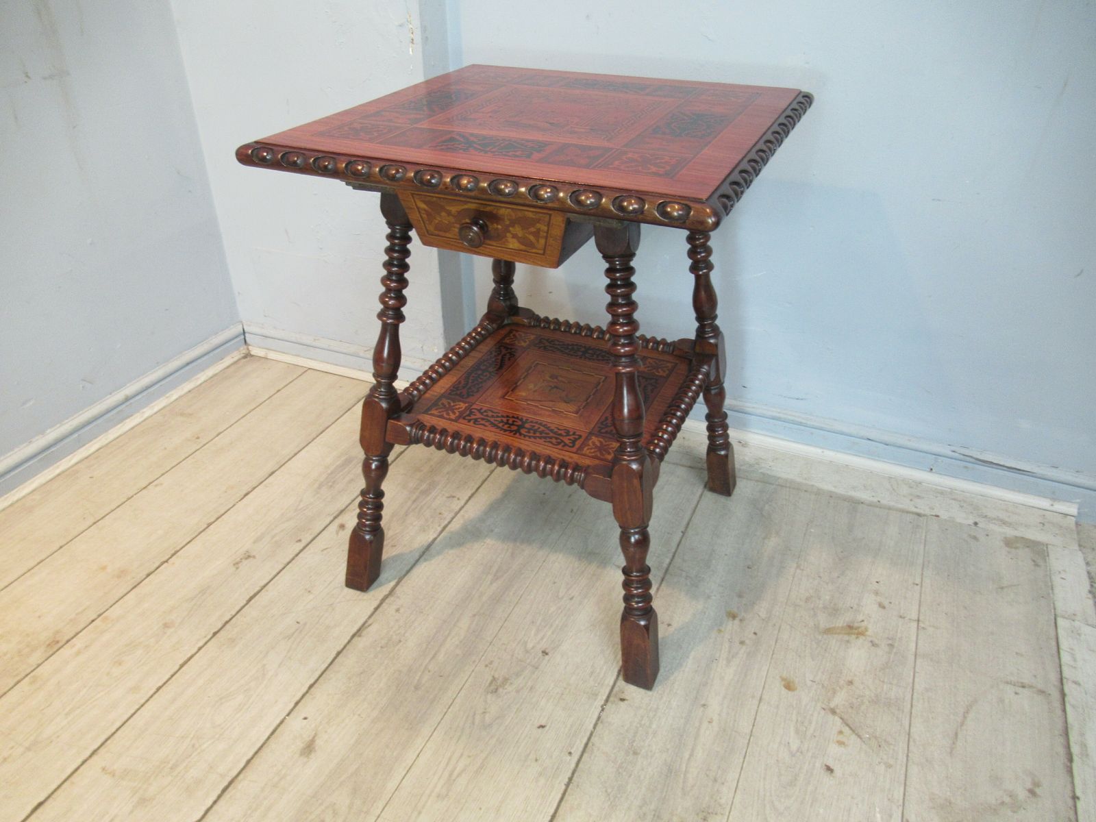 19th Century Walnut And Marquetry  Side Or Centre  Table photo furniture