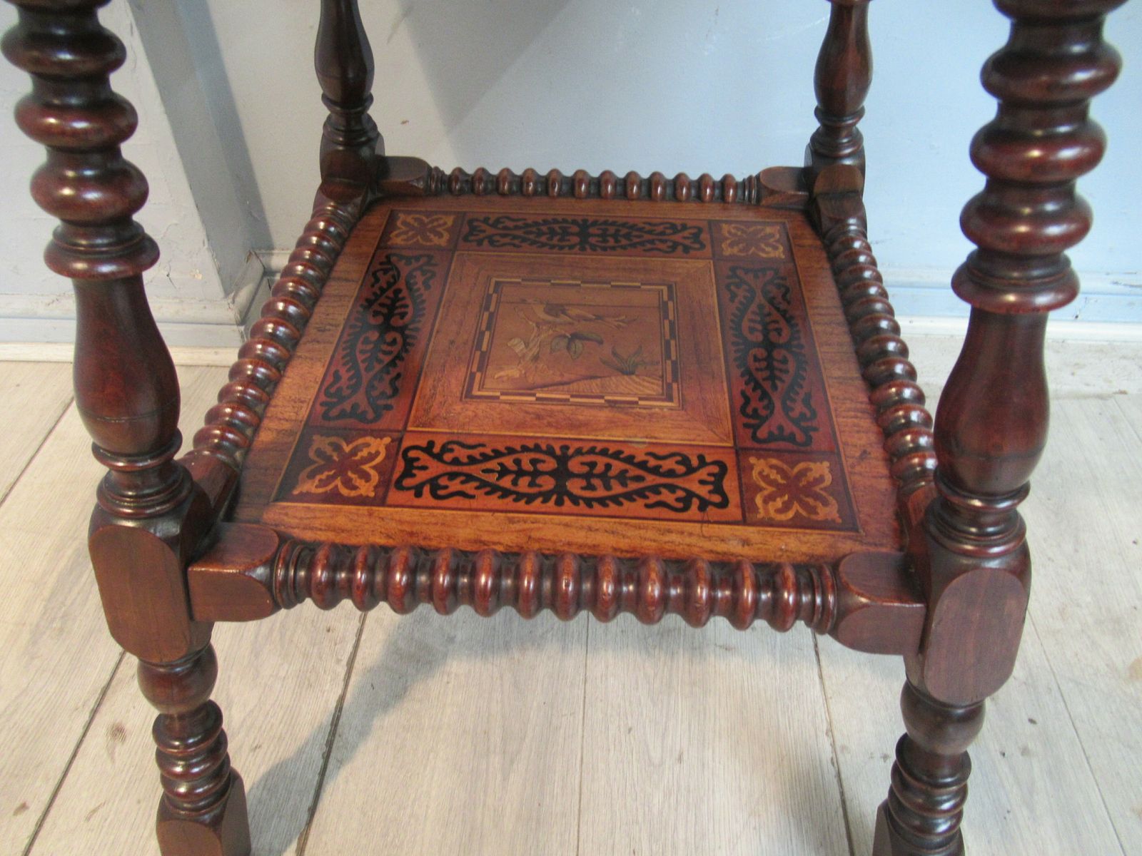 19th Century Walnut And Marquetry  Side Or Centre  Table photo vintage