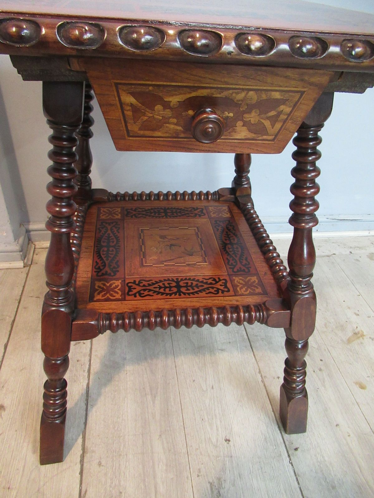 photo furniture 19th Century Walnut And Marquetry  Side Or Centre  Table