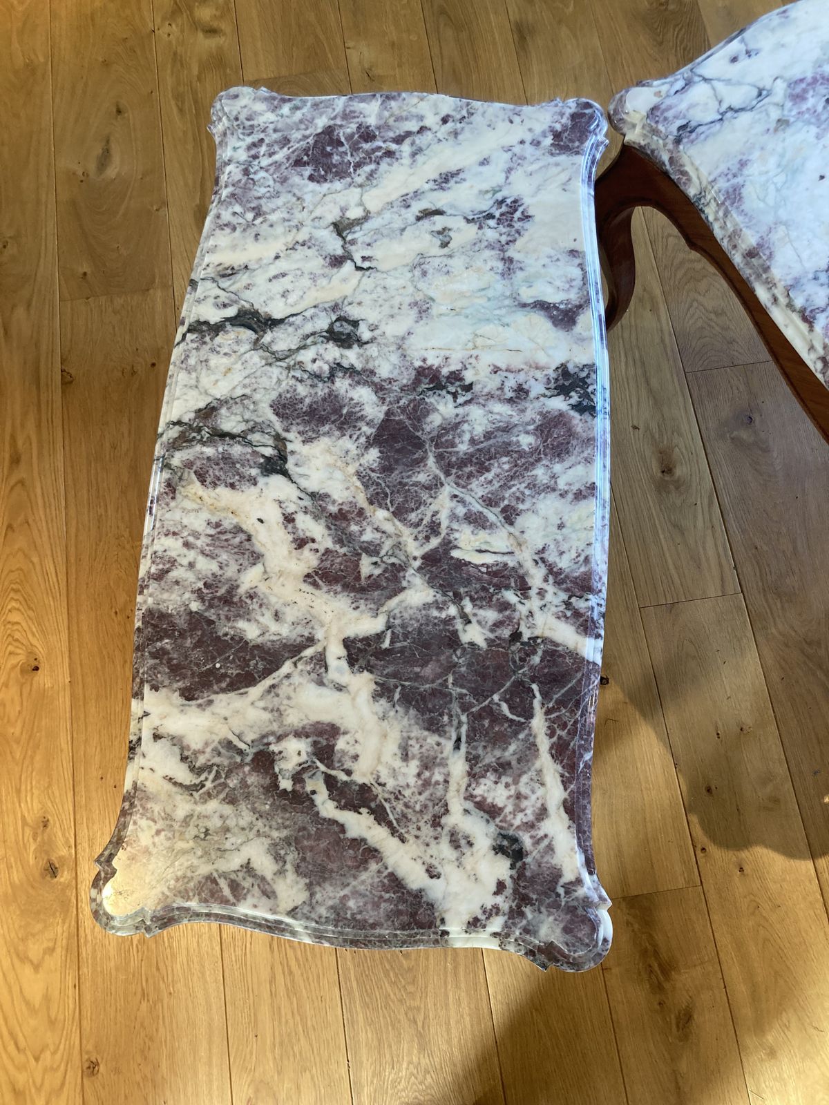 Pair Of 19th Century Pink Marble Coffee Tables photo buy