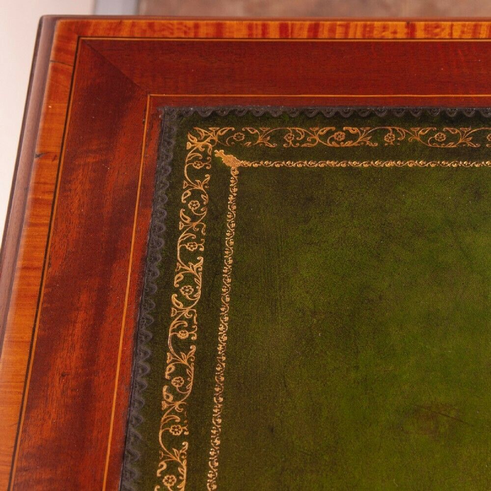 Good Quality Edwardian Inlaid Mahogany Writing Desk photo vinterior
