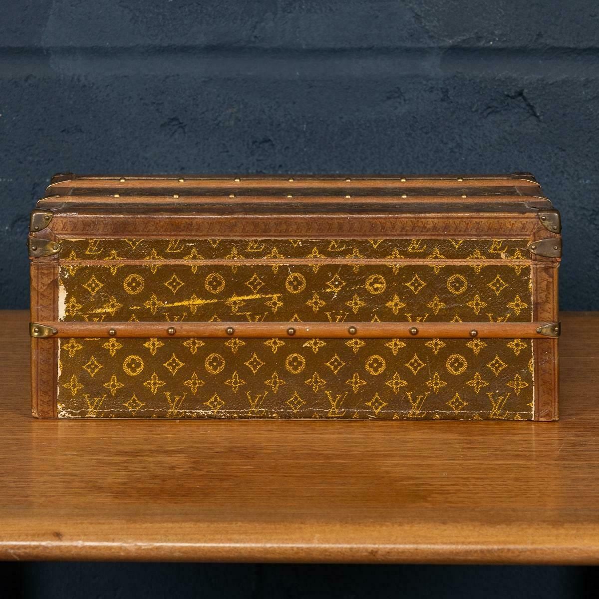Antique Rare 20thc Louis Vuitton "Malle Fleurs" Trunk In Monogram Canvas, France photo 16395.0