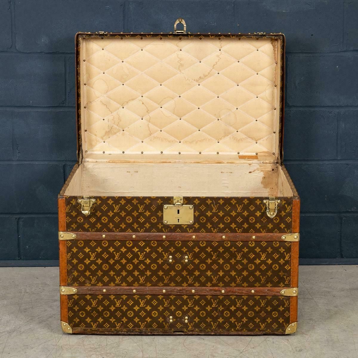 20th Century Louis Vuitton Trunk In Monogram Canvas, Made In France C.1930 photo vintage