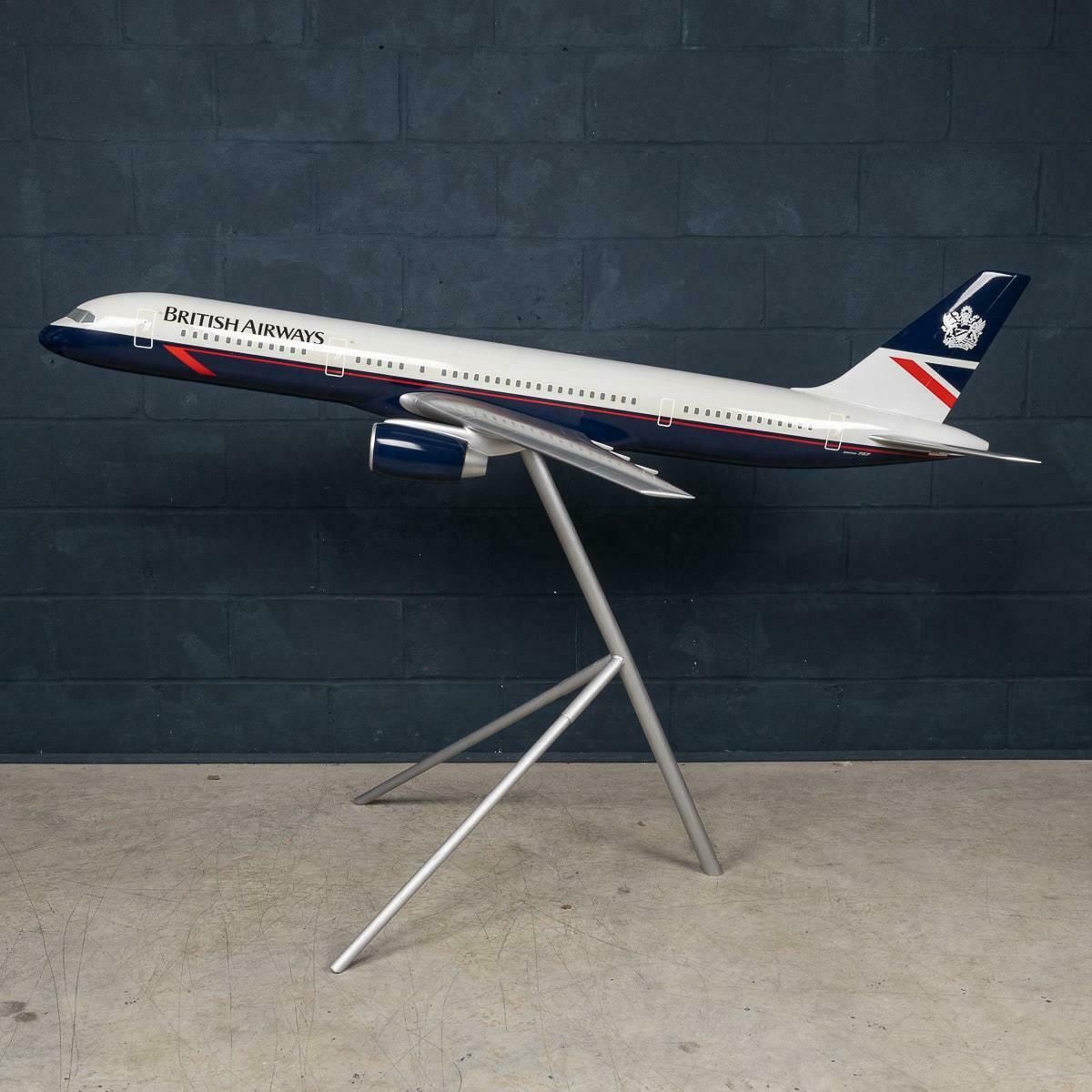 20th Century Large Boeing 757 With British Airways Landor Livery By Space Models photo Home Decor