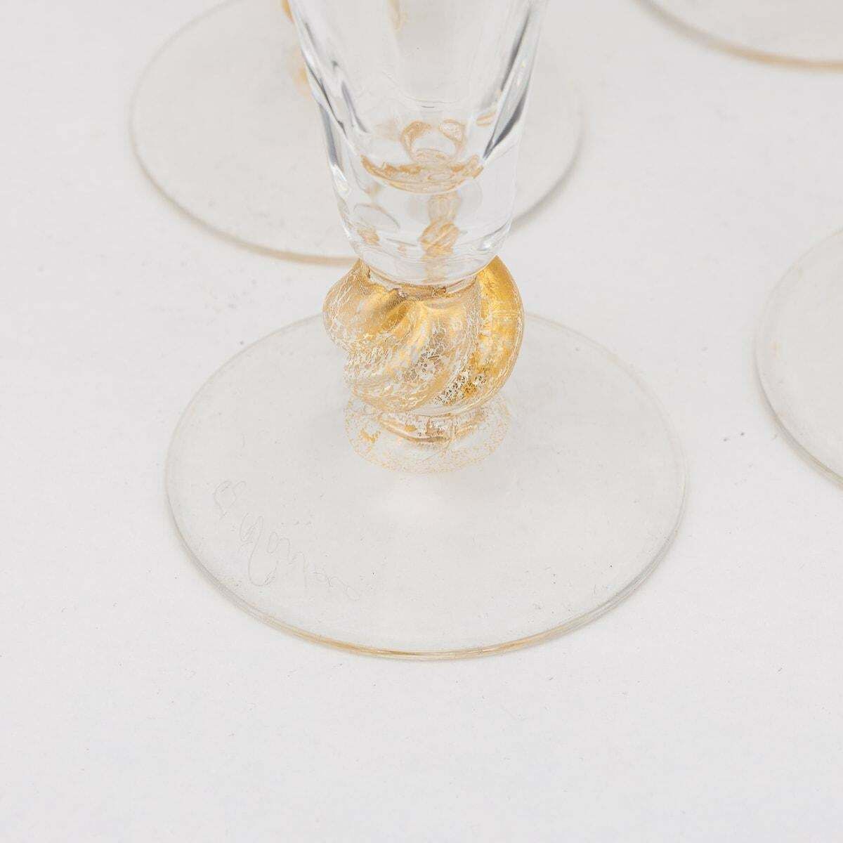 20th Century Italian Set Of 2 Carafes & 12 Glasses By Italo Varisco, Venice photo Home Decor