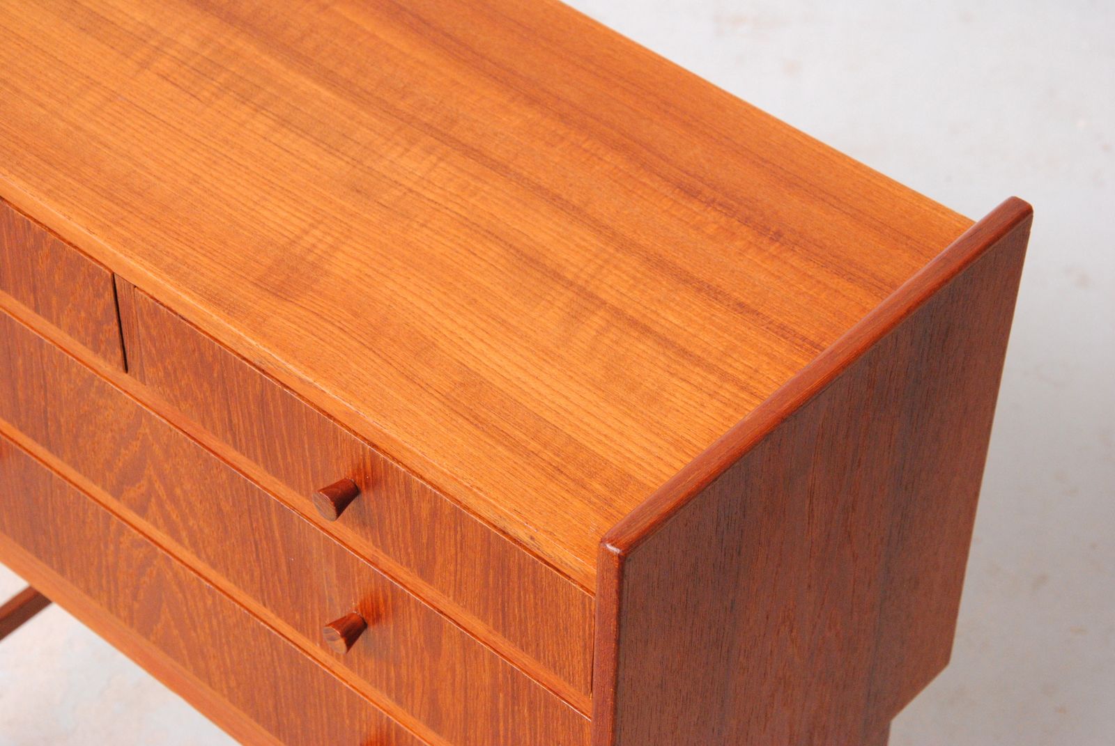 1960s Set Of Two Small Fully Restored And Refinished Danish Teak Dressers photo vinterior