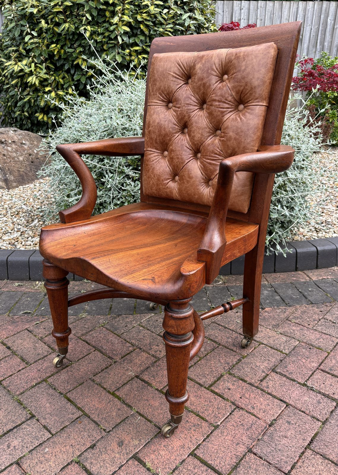 Heals Of London Mahogany Desk Chair C1884 photo furniture