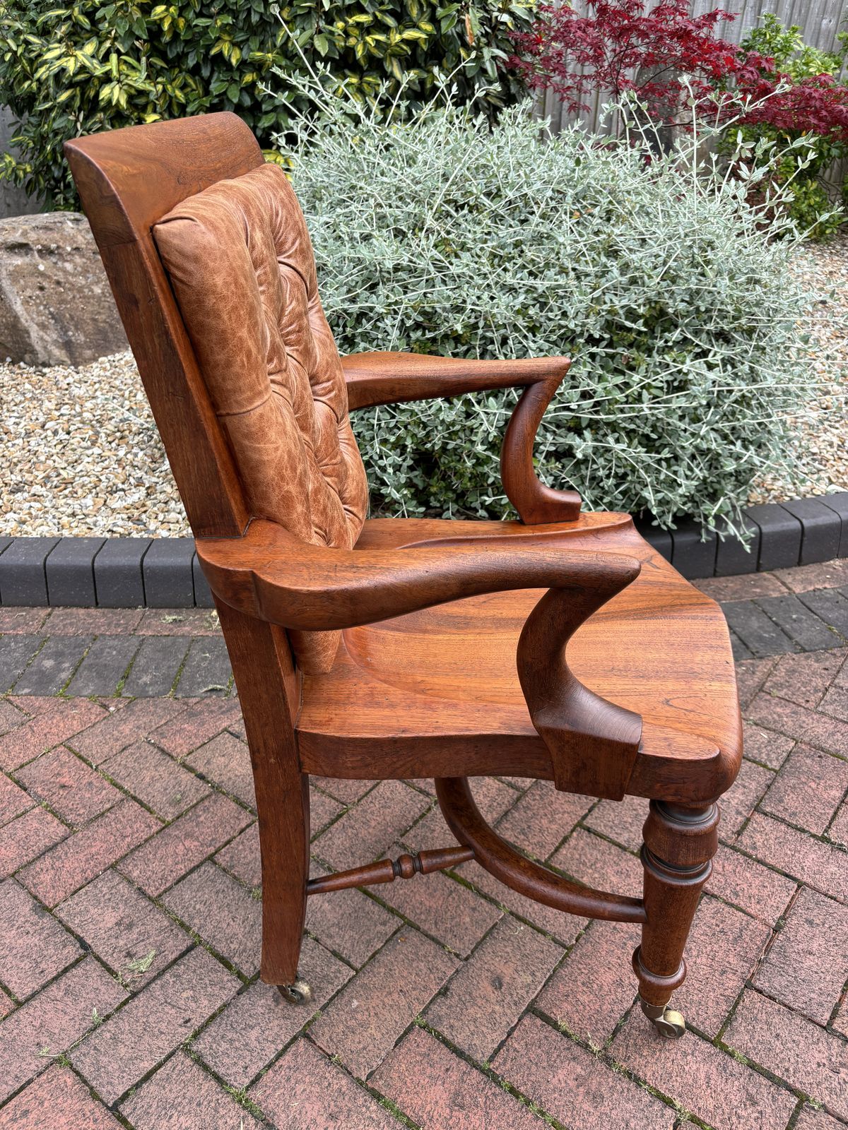 Heals Of London Mahogany Desk Chair C1884 photo 849.0