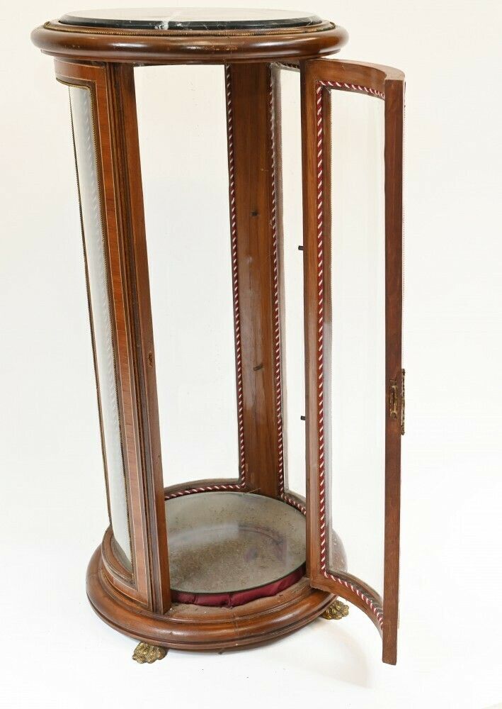 French Display Cabinet Round Empire Bijouterie photo for sale