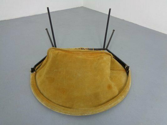 751.0 Danish Suede Folding Ballon Chair By Hans Olsen For Lea, 1960s photo