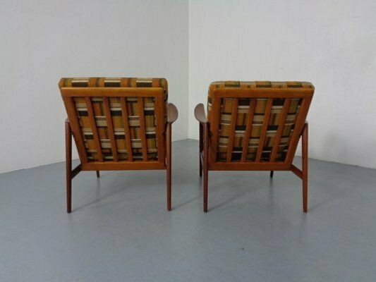 Danish Organic Teak Armchairs Attributed To Hans Olsen, Denmark, 1950s, Set Of 2 photo buy