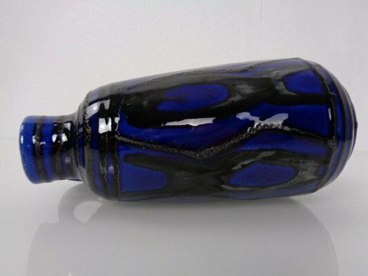 Blue & Black 1534 20 Ceramic Vase From Carstens Tönnieshof, Germany, 1970s photo buy