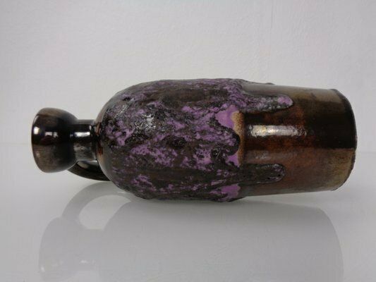 Purple & Gold Lava 321/3 Ceramic Vase From Ruscha, 1960s photo 236.0