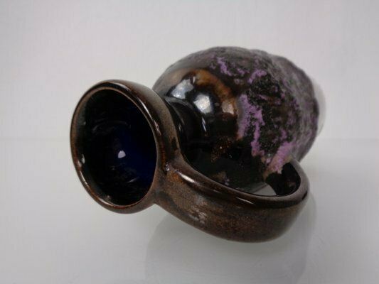 photo buy Purple & Gold Lava 321/3 Ceramic Vase From Ruscha, 1960s