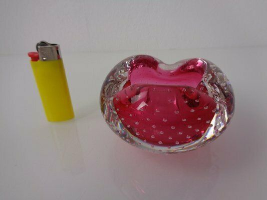 Pink Sommerso Murano Glass Ashtray, Italy, 1960s photo 169.0