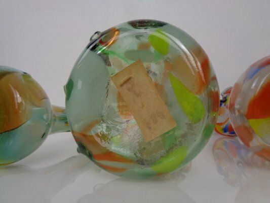 329.0 Large Murano Sommerso Glass Vases, 1960s, Set Of 3 photo