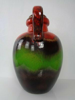 Large Glazed Pop Art Lava Ceramic 486 48 Vase From Scheurich, Germany, 1970s photo vintage