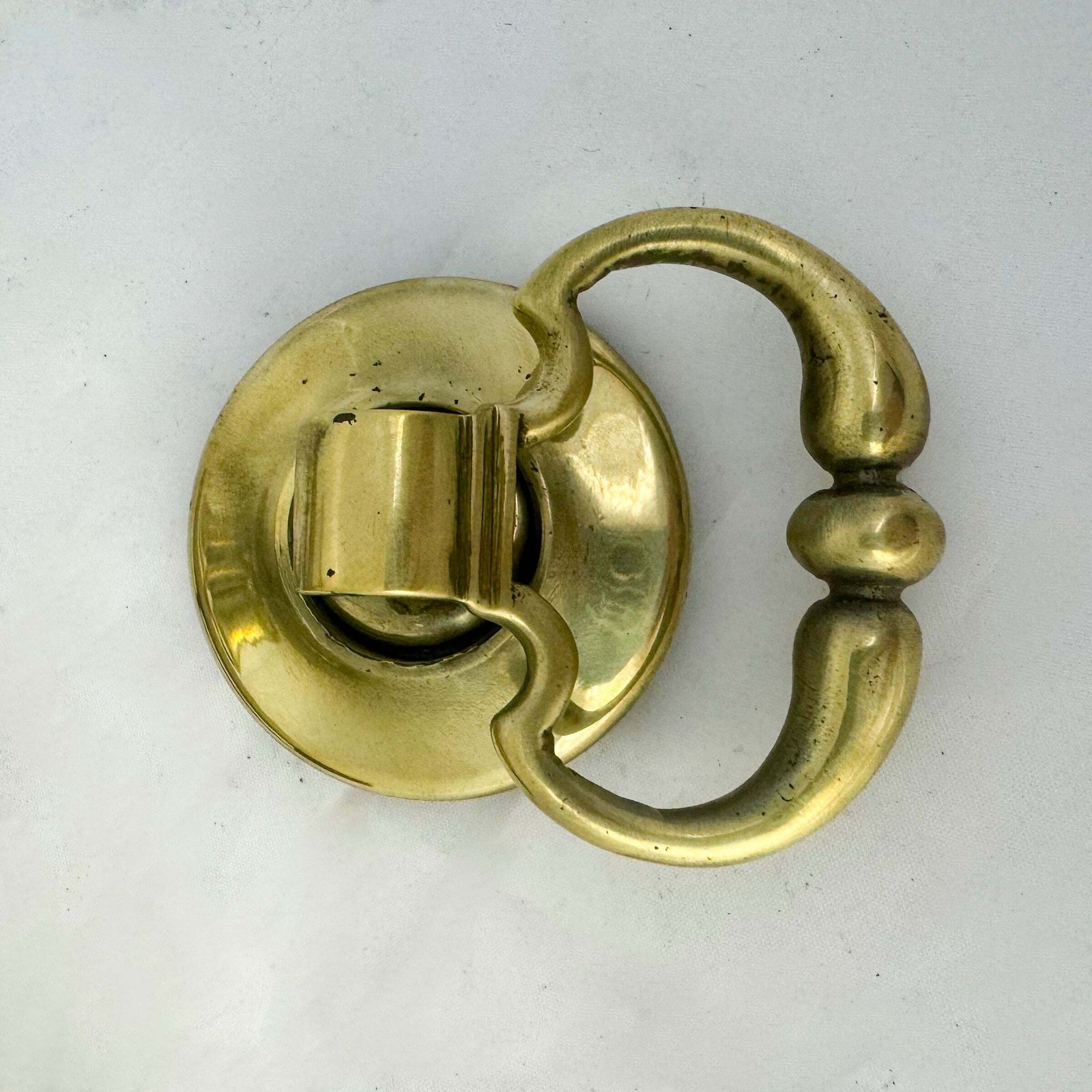 Antique Brass Rim Lock With Dutch Drop Handles photo buy